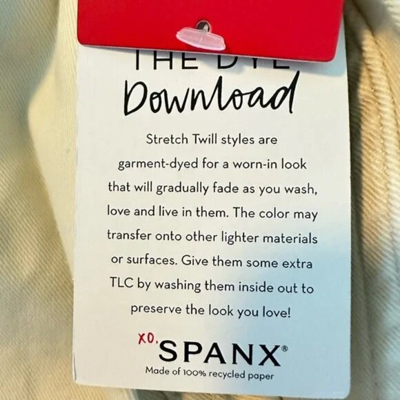 SPANX Stretch Twill Shacket Shirt Jacket Eggshell Belted Women's Size 1X NWT - Picture 11 of 12